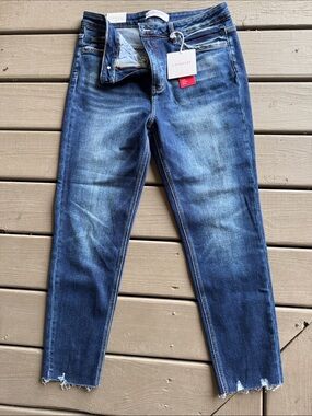 LOVERVET Distressed Blue Skinny Jeans